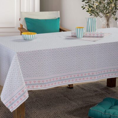 ΤΡΑΠΕΖΟΜΑΝΤΗΛΟ ISHMAR BLUE 140X140 NEF-NEF HOMEWARE, 50% BAMB-50% ΠΟΛ