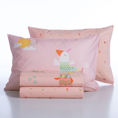 ΠΑΙΔΙΚΑ ΣΕΤ ΣΕΝΤΟΝΙΑ ΜΟΝΑ BIRDS MANIA 170X260 NEF-NEF HOMEWARE, 100% BAMBAKI - Image 4