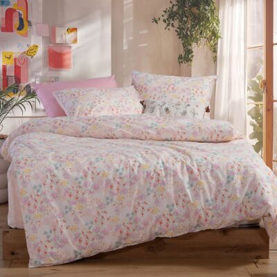 ΠΑΙΔΙΚΑ ΣΕΤ ΣΕΝΤΟΝΙΑ ΜΟΝΑ BLOSSOM DAY 170X260 NEF-NEF HOMEWARE, 100% BAMBAKI