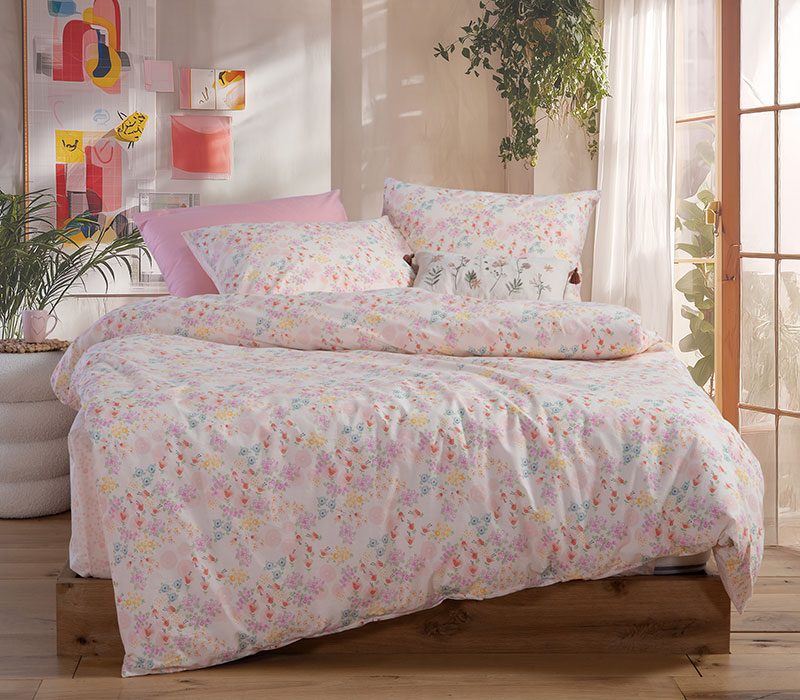 ΠΑΙΔΙΚΑ ΣΕΤ ΣΕΝΤΟΝΙΑ ΜΟΝΑ BLOSSOM DAY 170X260 NEF-NEF HOMEWARE, 100% BAMBAKI