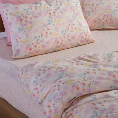 ΠΑΙΔΙΚΑ ΣΕΤ ΣΕΝΤΟΝΙΑ ΜΟΝΑ BLOSSOM DAY 170X260 NEF-NEF HOMEWARE, 100% BAMBAKI - Image 2