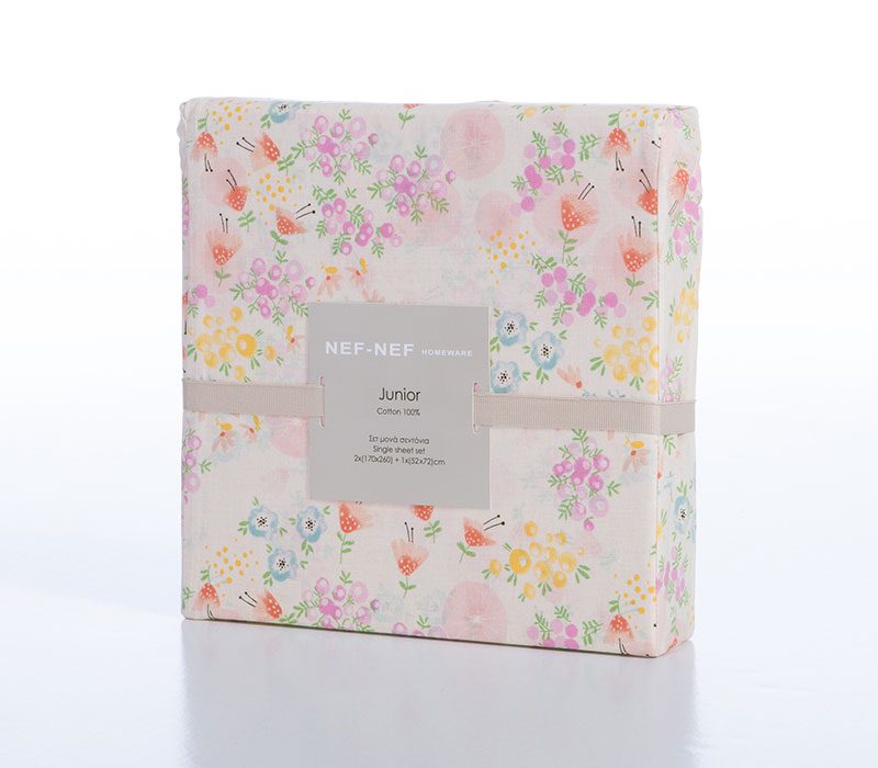ΠΑΙΔΙΚΑ ΣΕΤ ΣΕΝΤΟΝΙΑ ΜΟΝΑ BLOSSOM DAY 170X260 NEF-NEF HOMEWARE, 100% BAMBAKI - Image 5