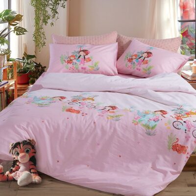 ΠΑΙΔΙΚΑ ΣΕΤ ΣΕΝΤΟΝΙΑ ΜΟΝΑ WELCOME TO INDIA 170X260 NEF-NEF HOMEWARE, 100% BAMBAKI