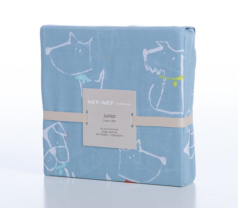 ΠΑΙΔΙΚΑ ΣΕΤ ΣΕΝΤΟΝΙΑ ΜΟΝΑ DOG LIFE 170X260 NEF-NEF HOMEWARE, 100% BAMBAKI - Image 5