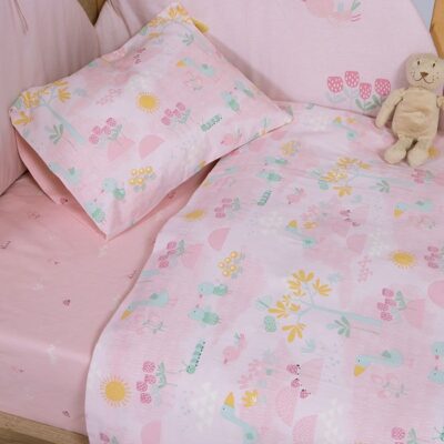 ΒΡΕΦΙΚΑ ΣΕΤ ΣΕΝΤΟΝΙΑ ΚΟΥΝΙΑΣ SPRING HAPPINESS NEF-NEF HOMEWARE, 100% ΒΑΜΒΑΚΙ - Image 2