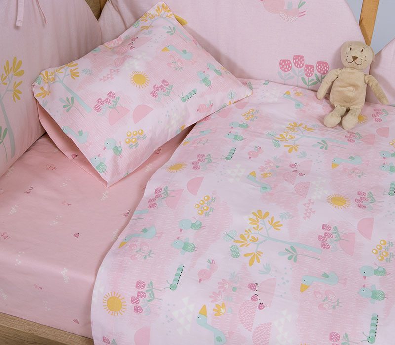 ΒΡΕΦΙΚΑ ΣΕΤ ΣΕΝΤΟΝΙΑ ΚΟΥΝΙΑΣ SPRING HAPPINESS  NEF-NEF HOMEWARE, 100% ΒΑΜΒΑΚΙ - Image 2