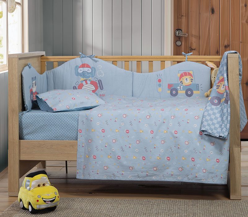 ΒΡΕΦΙΚΑ ΣΕΤ ΣΕΝΤΟΝΙΑ ΚΟΥΝΙΑΣ SUPER BOY  NEF-NEF HOMEWARE, 100% ΒΑΜΒΑΚΙ