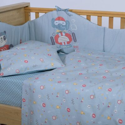ΒΡΕΦΙΚΑ ΣΕΤ ΣΕΝΤΟΝΙΑ ΚΟΥΝΙΑΣ SUPER BOY NEF-NEF HOMEWARE, 100% ΒΑΜΒΑΚΙ - Image 2
