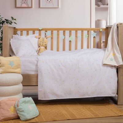 ΒΡΕΦΙΚΑ ΣΕΤ ΣΕΝΤΟΝΙΑ ΚΟΥΝΙΑΣ HAPPY NEF-NEF HOMEWARE, 100% ΒΑΜΒΑΚΙ