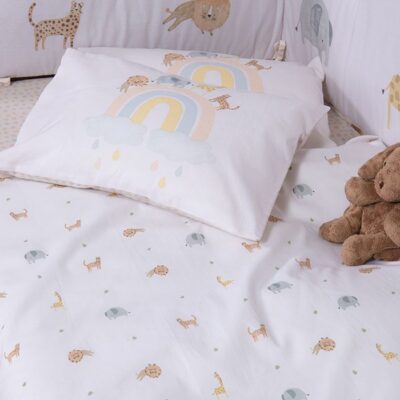 ΒΡΕΦΙΚΑ ΣΕΤ ΣΕΝΤΟΝΙΑ ΚΟΥΝΙΑΣ JUNGLE IN MOTION NEF-NEF HOMEWARE, 100% ΒΑΜΒΑΚΙ - Image 3