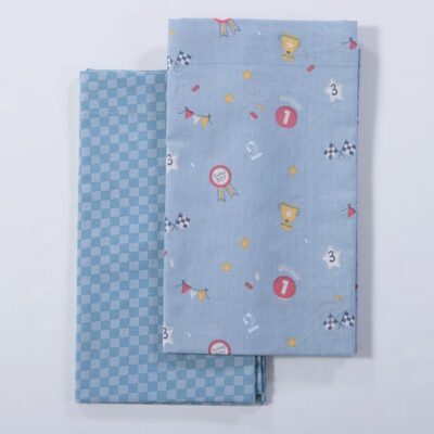 ΒΡΕΦΙΚΑ ΣΕΤ ΣΕΝΤΟΝΙΑ ΛΙΚΝΟΥ 2ΤΜΧ SUPER BOY NEF-NEF HOMEWARE, 100% ΒΑΜΒΑΚΙ - Image 2