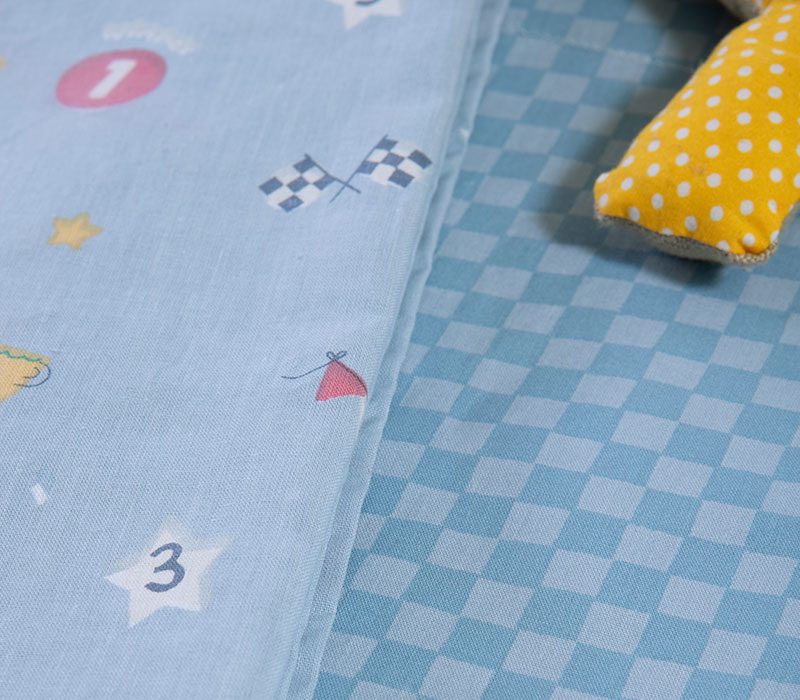 ΒΡΕΦΙΚΑ ΣΕΤ ΣΕΝΤΟΝΙΑ ΛΙΚΝΟΥ 2ΤΜΧ SUPER BOY  NEF-NEF HOMEWARE, 100% ΒΑΜΒΑΚΙ - Image 3