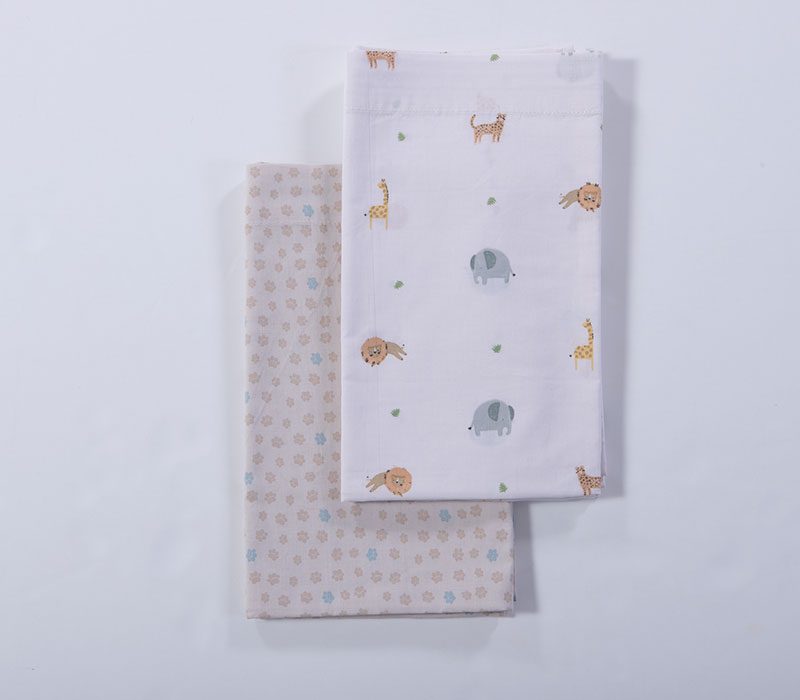 ΒΡΕΦΙΚΑ ΣΕΤ ΣΕΝΤΟΝΙΑ ΛΙΚΝΟΥ 2ΤΜΧ JUNGLE IN MOTION  NEF-NEF HOMEWARE, 100% ΒΑΜΒΑΚΙ - Image 2