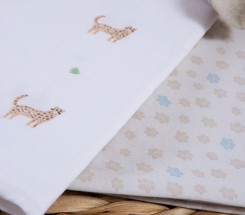 ΒΡΕΦΙΚΑ ΣΕΤ ΣΕΝΤΟΝΙΑ ΛΙΚΝΟΥ 2ΤΜΧ JUNGLE IN MOTION  NEF-NEF HOMEWARE, 100% ΒΑΜΒΑΚΙ - Image 3