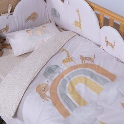 ΒΡΕΦΙΚΟ ΚΟΥΒΕΡΛΙ JUNGLE IN MOTION 110Χ140 NEF-NEF HOMEWARE, ΥΦΑΣΜΑ:100%BAMB-ΕΣΩΤ:100%ΠΟΛ