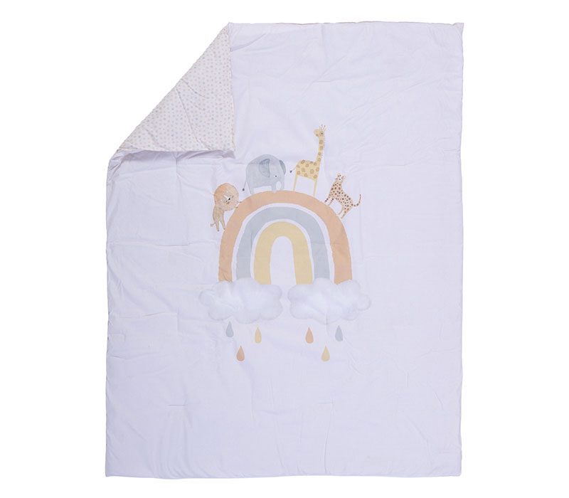 ΒΡΕΦΙΚΟ ΚΟΥΒΕΡΛΙ JUNGLE IN MOTION 110Χ140 NEF-NEF HOMEWARE, ΥΦΑΣΜΑ:100%BAMB-ΕΣΩΤ:100%ΠΟΛ - Image 2