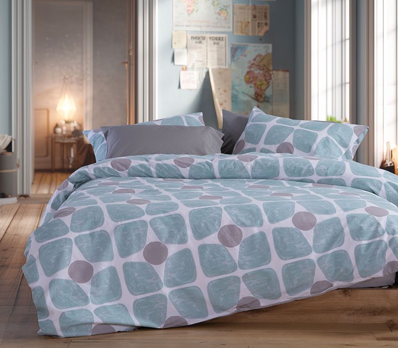 ΣΕΤ ΣΕΝΤΟΝΙΑ ΥΠΕΡΔΙΠΛΑ CASUAL COREO ΜΕ ΛΑΣΤΙΧΟ  NEF-NEF HOMEWARE, 100% ΒΑΜΒΑΚΙ - Image 3