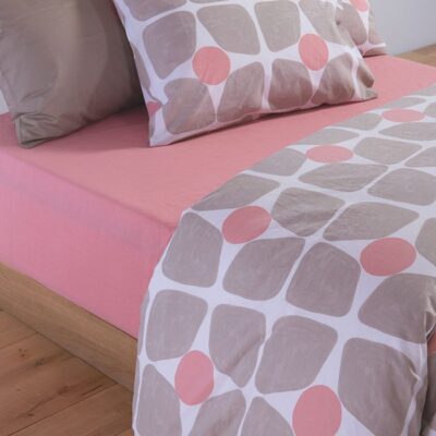 ΣΕΤ ΣΕΝΤΟΝΙΑ ΥΠΕΡΔΙΠΛΑ CASUAL COREO ΜΕ ΛΑΣΤΙΧΟ NEF-NEF HOMEWARE, 100% ΒΑΜΒΑΚΙ - Image 4
