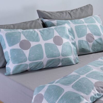 ΣΕΤ ΣΕΝΤΟΝΙΑ ΥΠΕΡΔΙΠΛΑ CASUAL COREO ΜΕ ΛΑΣΤΙΧΟ NEF-NEF HOMEWARE, 100% ΒΑΜΒΑΚΙ - Image 5