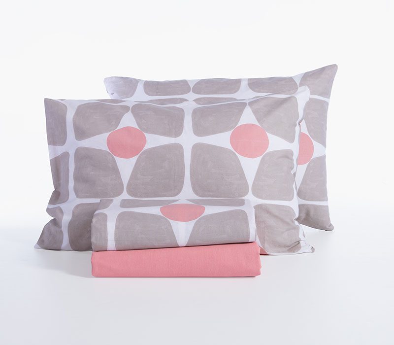 ΣΕΤ ΣΕΝΤΟΝΙΑ ΥΠΕΡΔΙΠΛΑ CASUAL COREO ΜΕ ΛΑΣΤΙΧΟ  NEF-NEF HOMEWARE, 100% ΒΑΜΒΑΚΙ - Image 7