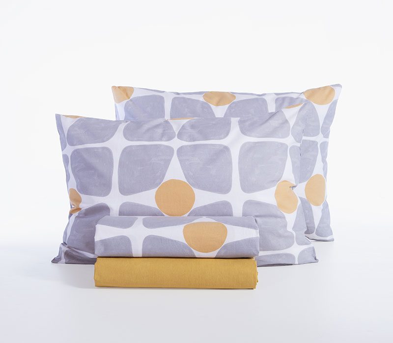 ΣΕΤ ΣΕΝΤΟΝΙΑ ΥΠΕΡΔΙΠΛΑ CASUAL COREO ΜΕ ΛΑΣΤΙΧΟ  NEF-NEF HOMEWARE, 100% ΒΑΜΒΑΚΙ - Image 9