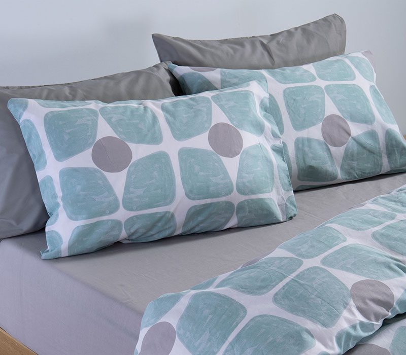 ΣΕΤ ΣΕΝΤΟΝΙΑ KING SIZE ΜΕ ΛΑΣΤΙΧΟ CASUAL COREO  NEF-NEF HOMEWARE, 100% ΒΑΜΒΑΚΙ - Image 4