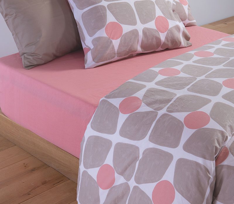 ΣΕΤ ΣΕΝΤΟΝΙΑ KING SIZE ΜΕ ΛΑΣΤΙΧΟ CASUAL COREO  NEF-NEF HOMEWARE, 100% ΒΑΜΒΑΚΙ - Image 5