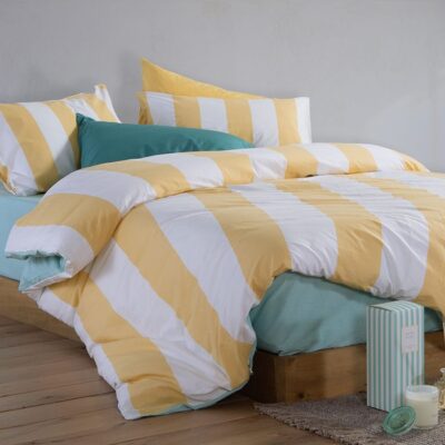 ΣΕΤ ΣΕΝΤΟΝΙΑ ΜΟΝΑ CASUAL VERTIA ΜΕ ΛΑΣΤΙΧΟ NEF-NEF HOMEWARE, 100% ΒΑΜΒΑΚΙ - Image 4