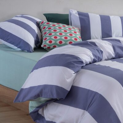 ΣΕΤ ΣΕΝΤΟΝΙΑ ΥΠΕΡΔΙΠΛΑ CASUAL VERTIA ΜΕ ΛΑΣΤΙΧΟ NEF-NEF HOMEWARE, 100% ΒΑΜΒΑΚΙ - Image 4