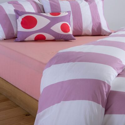 ΣΕΤ ΣΕΝΤΟΝΙΑ ΥΠΕΡΔΙΠΛΑ CASUAL VERTIA ΜΕ ΛΑΣΤΙΧΟ NEF-NEF HOMEWARE, 100% ΒΑΜΒΑΚΙ - Image 5