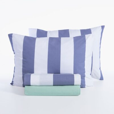ΣΕΤ ΣΕΝΤΟΝΙΑ ΥΠΕΡΔΙΠΛΑ CASUAL VERTIA ΜΕ ΛΑΣΤΙΧΟ NEF-NEF HOMEWARE, 100% ΒΑΜΒΑΚΙ - Image 9