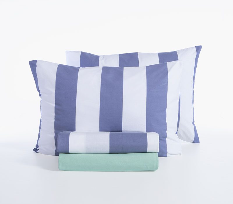 ΣΕΤ ΣΕΝΤΟΝΙΑ ΥΠΕΡΔΙΠΛΑ CASUAL VERTIA ΜΕ ΛΑΣΤΙΧΟ  NEF-NEF HOMEWARE, 100% ΒΑΜΒΑΚΙ - Image 9