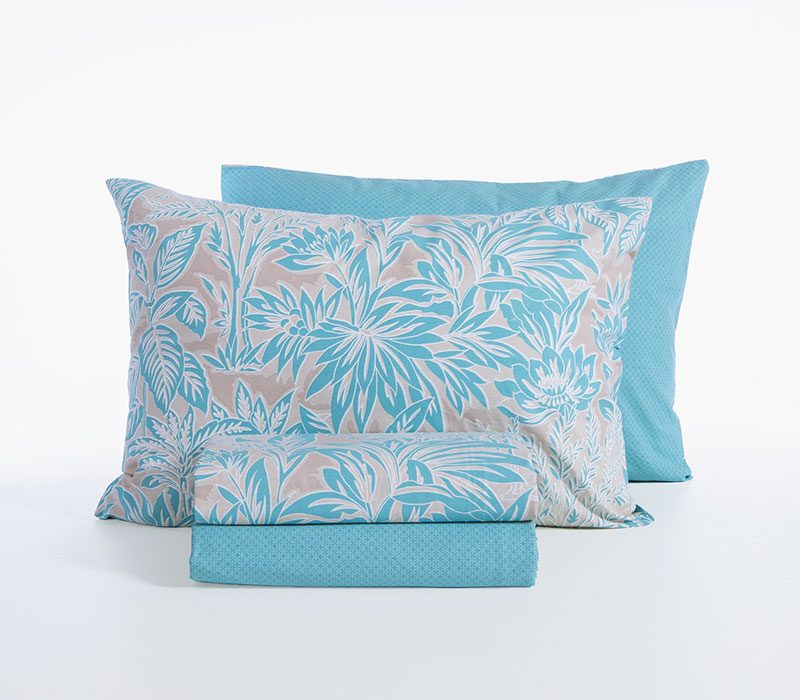 ΣΕΤ ΣΕΝΤΟΝΙΑ ΒΑΜΒΑΚΕΡΑ ΔΙΠΛΑ CHARISMA BLUE 200Χ270 NEF-NEF HOMEWARE, 100% ΒΑΜΒΑΚΙ - Image 3