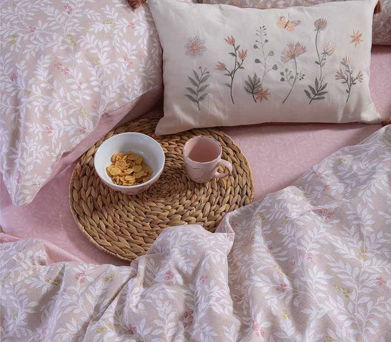 ΣΕΤ ΣΕΝΤΟΝΙΑ ΒΑΜΒΑΚΕΡΑ ΥΠΕΡΔΙΠΛΑ CYLIA 240Χ270 NEF-NEF HOMEWARE, 100% ΒΑΜΒΑΚΙ - Image 5