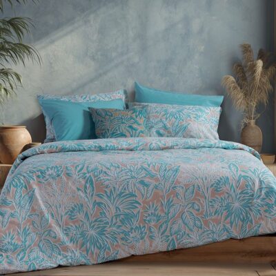 ΣΕΤ ΣΕΝΤΟΝΙΑ ΒΑΜΒΑΚΕΡΑ KING SIZE CHARISMA BLUE ΜΕ ΛΑΣΤΙΧΟ NEF-NEF HOMEWARE, 100% ΒΑΜΒΑΚΙ