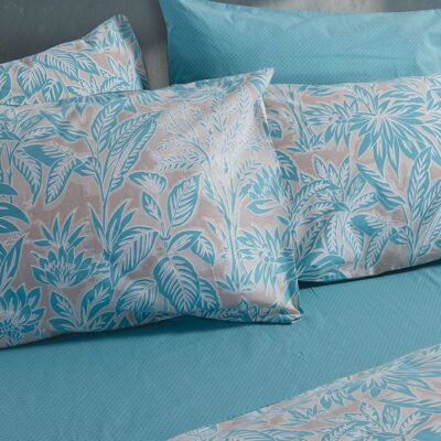 ΣΕΤ ΣΕΝΤΟΝΙΑ ΒΑΜΒΑΚΕΡΑ KING SIZE CHARISMA BLUE ΜΕ ΛΑΣΤΙΧΟ NEF-NEF HOMEWARE, 100% ΒΑΜΒΑΚΙ - Image 2