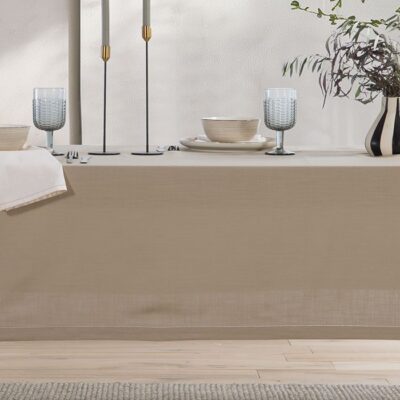 ΤΡΑΠΕΖΟΜΑΝΤΗΛΟ ΡΟΤΟΝΤΑ STEADY D.180cm NEF-NEF HOMEWARE, 100% BAMBAKI - Image 2