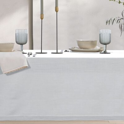 ΤΡΑΠΕΖΟΜΑΝΤΗΛΟ ΡΟΤΟΝΤΑ STEADY D.180cm NEF-NEF HOMEWARE, 100% BAMBAKI - Image 3
