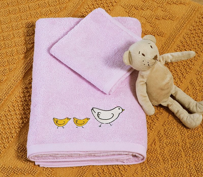 ΒΡΕΦΙΚΕΣ ΠΕΤΣΕΤΕΣ ΣΕΤ 2TMX CUTE & SWEET NEF-NEF HOMEWARE, 100% ΒΑΜΒΑΚΙ