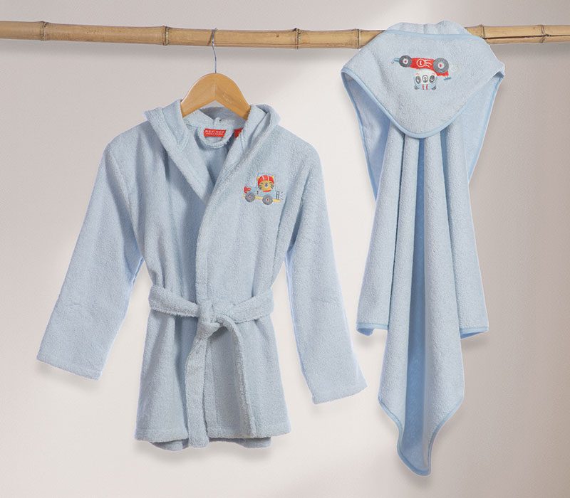 ΒΡΕΦΙΚΟ ΜΠΟΥΡΝΟΥΖΙ SUPER BOY NEF-NEF HOMEWARE, 100% ΒΑΜΒΑΚΙ - Image 2