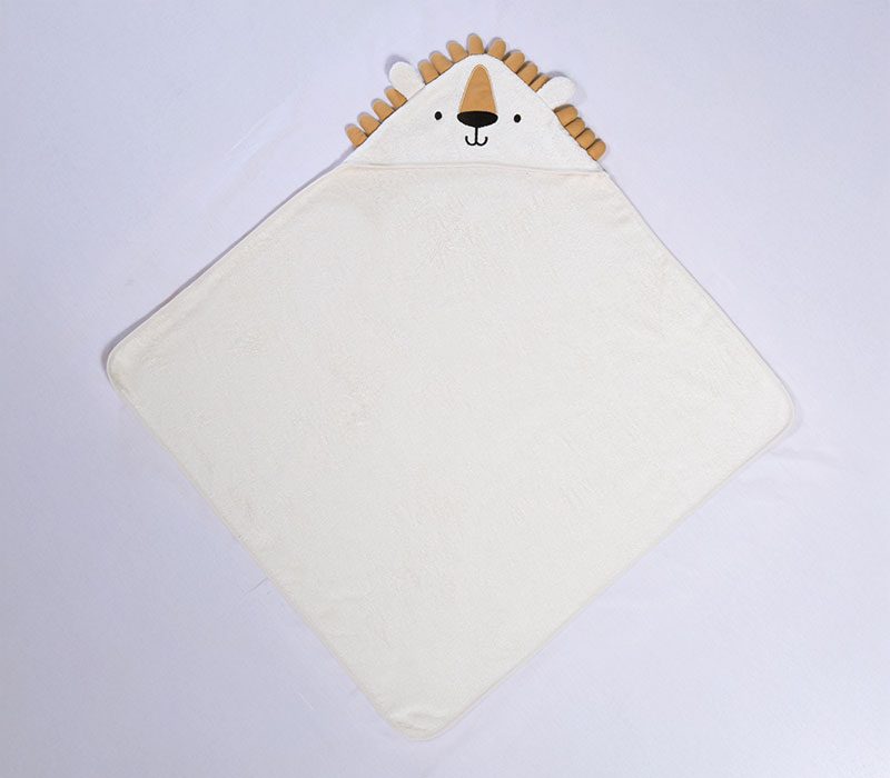 ΒΡΕΦΙΚΗ ΚΑΠΑ JUNGLE IN MOTION 75X75 NEF-NEF HOMEWARE, 100% ΒΑΜΒΑΚΙ - Image 2