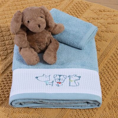 ΠΑΙΔΙΚΕΣ ΠΕΤΣΕΤΕΣ ΣΕΤ 2TMX DOG LIFE NEF-NEF HOMEWARE, 100% ΒΑΜΒΑΚΙ