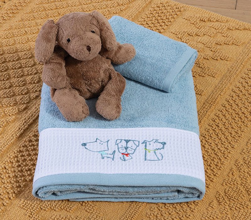 ΠΑΙΔΙΚΕΣ ΠΕΤΣΕΤΕΣ ΣΕΤ 2TMX DOG LIFE NEF-NEF HOMEWARE, 100% ΒΑΜΒΑΚΙ