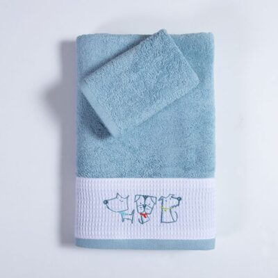 ΠΑΙΔΙΚΕΣ ΠΕΤΣΕΤΕΣ ΣΕΤ 2TMX DOG LIFE NEF-NEF HOMEWARE, 100% ΒΑΜΒΑΚΙ - Image 2