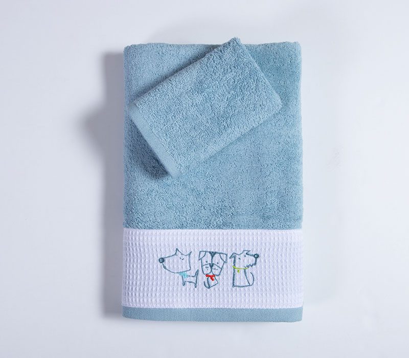 ΠΑΙΔΙΚΕΣ ΠΕΤΣΕΤΕΣ ΣΕΤ 2TMX DOG LIFE NEF-NEF HOMEWARE, 100% ΒΑΜΒΑΚΙ - Image 2