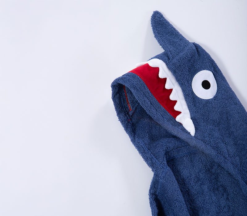 ΒΡΕΦΙΚΗ ΚΑΠΑ SHARK 70Χ120 NEF-NEF HOMEWARE, 100% BAMBAKI - Image 2