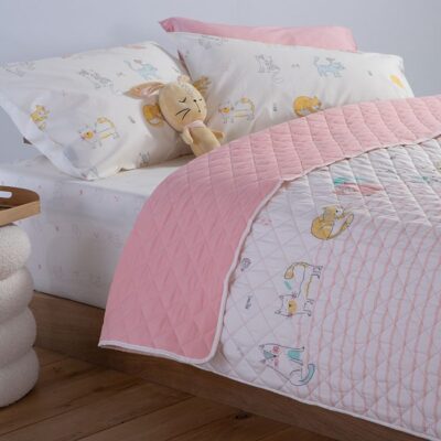 ΠΑΙΔΙΚΟ ΚΟΥΒΕΡΛΙ ΜΟΝΟ CAT LIFE 180X240 NEF-NEF HOMEWARE, ΥΦΑΣΜΑ:100%ΜIΚΡ-ΕΣΩΤ:100%ΠΟΛ - Image 2