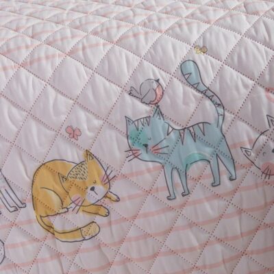 ΠΑΙΔΙΚΟ ΚΟΥΒΕΡΛΙ ΜΟΝΟ CAT LIFE 180X240 NEF-NEF HOMEWARE, ΥΦΑΣΜΑ:100%ΜIΚΡ-ΕΣΩΤ:100%ΠΟΛ - Image 3