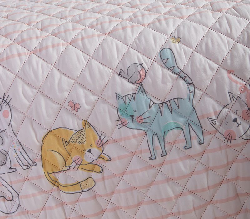 ΠΑΙΔΙΚΟ ΚΟΥΒΕΡΛΙ ΜΟΝΟ CAT LIFE 180X240 NEF-NEF HOMEWARE, ΥΦΑΣΜΑ:100%ΜIΚΡ-ΕΣΩΤ:100%ΠΟΛ - Image 3