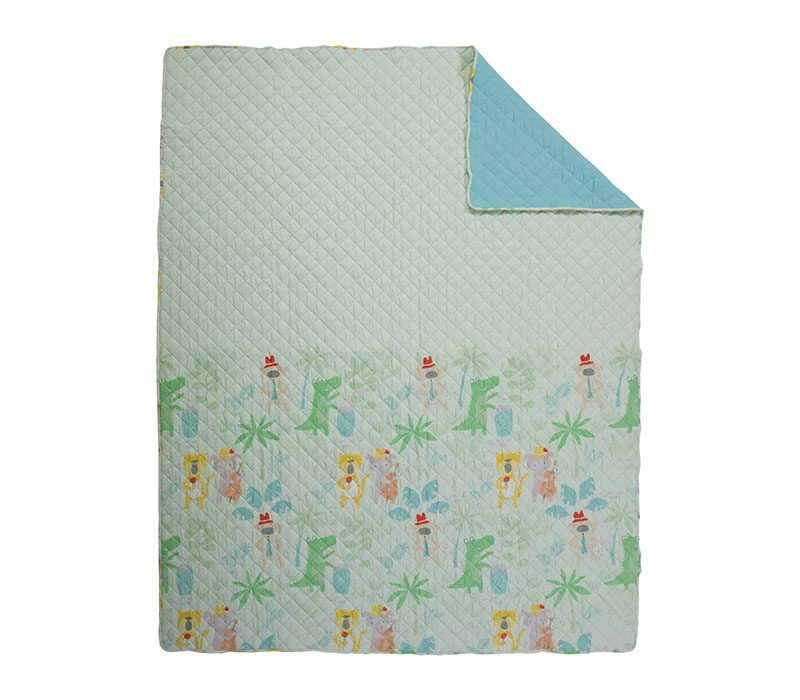 ΠΑΙΔΙΚΟ ΚΟΥΒΕΡΛΙ ΜΟΝΟ JUNGLE MUSIC 180X240 NEF-NEF HOMEWARE, ΥΦΑΣΜΑ:100%ΜIΚΡ-ΕΣΩΤ:100%ΠΟΛ - Image 4